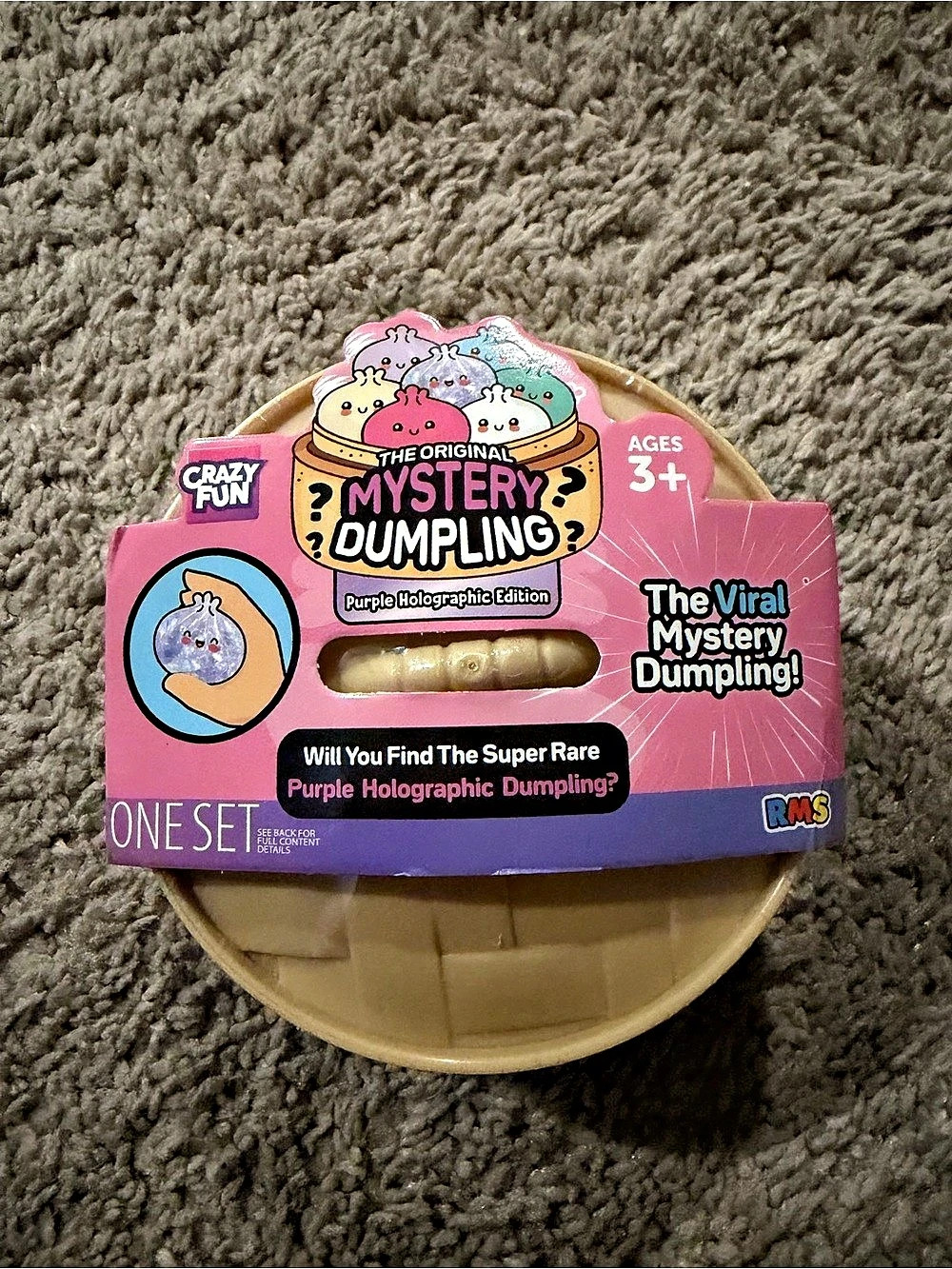 Crazy Fun The Original Mystery Dumpling Purple Holographic Mystery Dumpling NWT